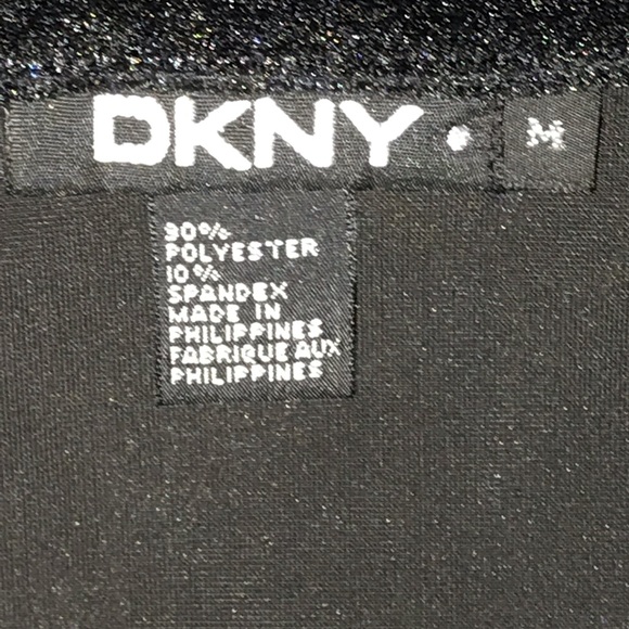 DKNY Skirt Tall Woman's Black Velour, Size M - Picture 4 of 5